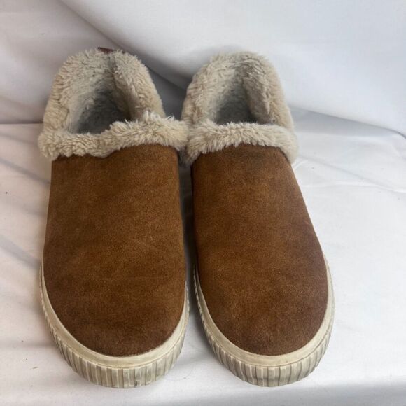 Timberland Skyla Bay Slip On Chestnut Tan Faux Fur Slippers Casual Shoe Size 8.5 - Picture 3 of 11